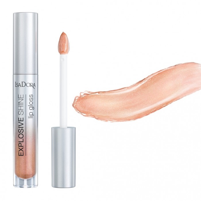 Гланц за устни IsaDora Explosive Shine 85, Nude Sparkle Cosmetice