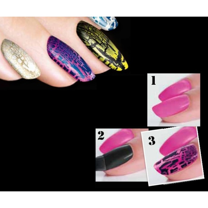Лак за нокти с графити ефект IsaDora Graffiti Nails 814, Mad Blue Cosmetice