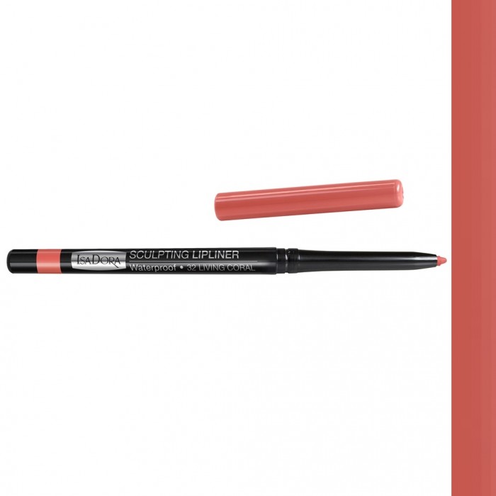 Водоустойчив молив за устни IsaDora Sculpting Lipliner 32, Living Coral Cosmetice