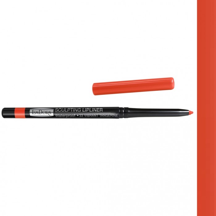 Водоустойчив молив за устни IsaDora Sculpting Lipliner 33, Vibrant Tangerine Cosmetice