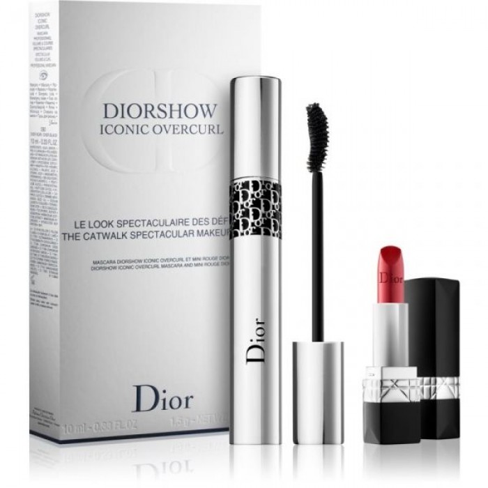 Комплект Dior Diorshow Overcurl - Спирала за мигли + Червило Комплект Dior Diorshow Overcurl - Спирала за мигли + Червило Cosmetice