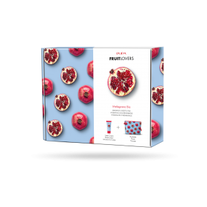 Set Pupa Fruit Lovers - Loțiune de corp pentru femei, Rodie, 200 ml + Geantă de transport
