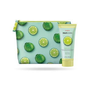 Set Pupa Fruit Lovers - Gel de duș pentru femei, Bergamot, 200 ml + Geantă de transport
