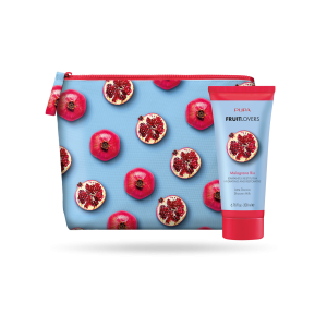 Set Pupa Fruit Lovers - Gel de duș pentru femei, Rodie, 200 ml + Geantă de transport