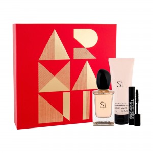 Set pentru femei Giorgio Armani Si - Eau de Parfum 50 ml + Loțiune de corp 75 ml + Mini rimel pentru gene Set pentru femei Giorgio Armani Si - Eau de Parfum 50 ml + Loțiune de corp 75 ml + Mini rimel pentru gene