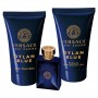 Mini set pentru bărbați Versace Dylan Blue - Apă de toaletă 5 ml + Balsam după ras 25 ml + Gel de duș 25 ml Parfumuri