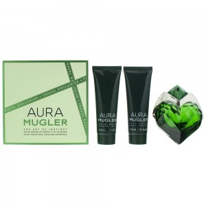Set pentru femei Thierry Mugler AURA - Eau de Parfum 50 ml + Loțiune de corp 50 ml + Gel de duș 50 ml