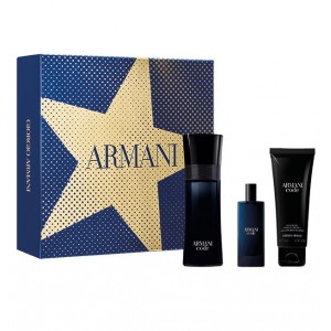 Set pentru bărbați Giorgio Armani Code - Eau de Toilette 75 ml + 15 ml + Gel de duș 75 ml Set pentru bărbați Giorgio Armani Code - Eau de Toilette 75 ml + 15 ml + Gel de duș 75 ml
