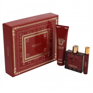 Set pentru bărbați Versace Eros Flame - Eau de Parfum 100 ml + 10 ml + Gel de duș 150 ml