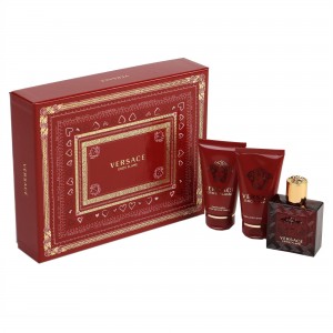 Set pentru bărbați Versace Eros Flame - Eau de Parfum 50 ml + Balsam după ras 50 ml + Gel de duș 50 ml