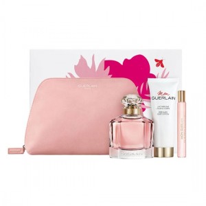 Set pentru femei Guerlain Mon Guerlain - Eau de Parfum 100 ml + Mini 10 ml + Loțiune de corp 75 ml + Geantă de transport Set pentru femei Guerlain Mon Guerlain - Eau de Parfum 100 ml + Mini 10 ml + Loțiune de corp 75 ml + Geantă de transport