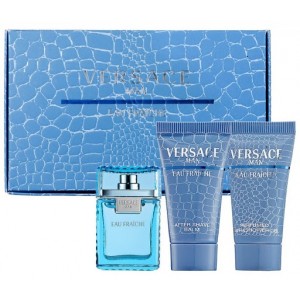 Mini set pentru bărbați Versace Man Eau Fraiche - Apă de toaletă 5 ml + Balsam după ras 25 ml + Gel de duș 25 ml Mini set pentru bărbați Versace Man Eau Fraiche - Apă de toaletă 5 ml + Balsam după ras 25 ml + Gel de duș 25 ml