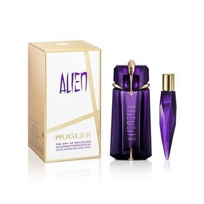 Set pentru femei Thierry Mugler Alien - Eau de Parfum 90 ml + 10 ml Reffilable Set pentru femei Thierry Mugler Alien - Eau de Parfum 90 ml + 10 ml Reffilable Parfumuri