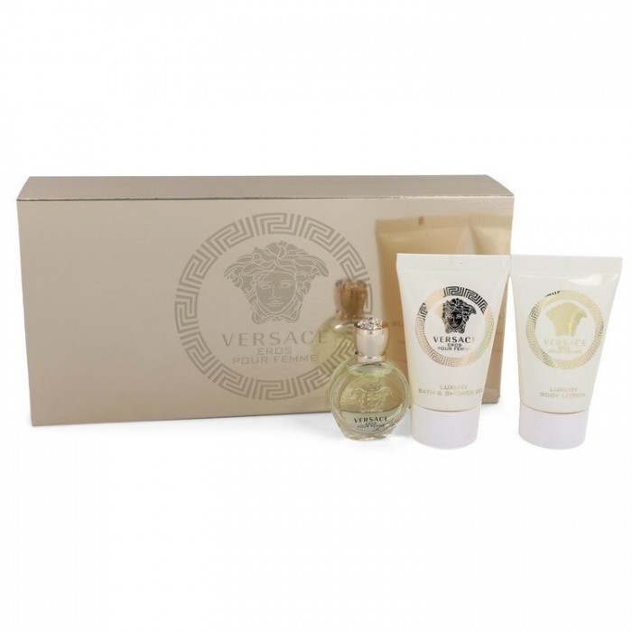 Mini set pentru femei Versace Eros - Eau de Parfum 5 ml + Loțiune de corp 25 ml + Gel de duș 25 ml Mini set pentru femei Versace Eros - Eau de Parfum 5 ml + Loțiune de corp 25 ml + Gel de duș 25 ml Parfumuri