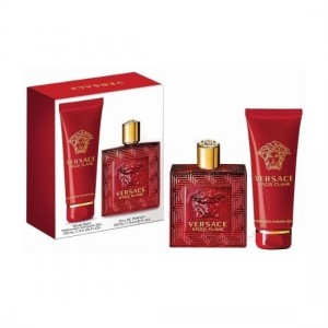 Set pentru bărbați Versace Eros Flame - Eau de Parfum 100 ml + Gel de duș 100 ml