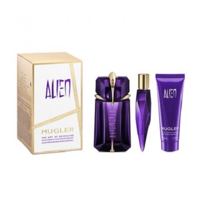 Set pentru femei Thierry Mugler ALIEN - Eau de Parfum Reffilable 60 ml + 10 ml + Loțiune de corp 50 ml Set pentru femei Thierry Mugler ALIEN - Eau de Parfum Reffilable 60 ml + 10 ml + Loțiune de corp 50 ml Parfumuri