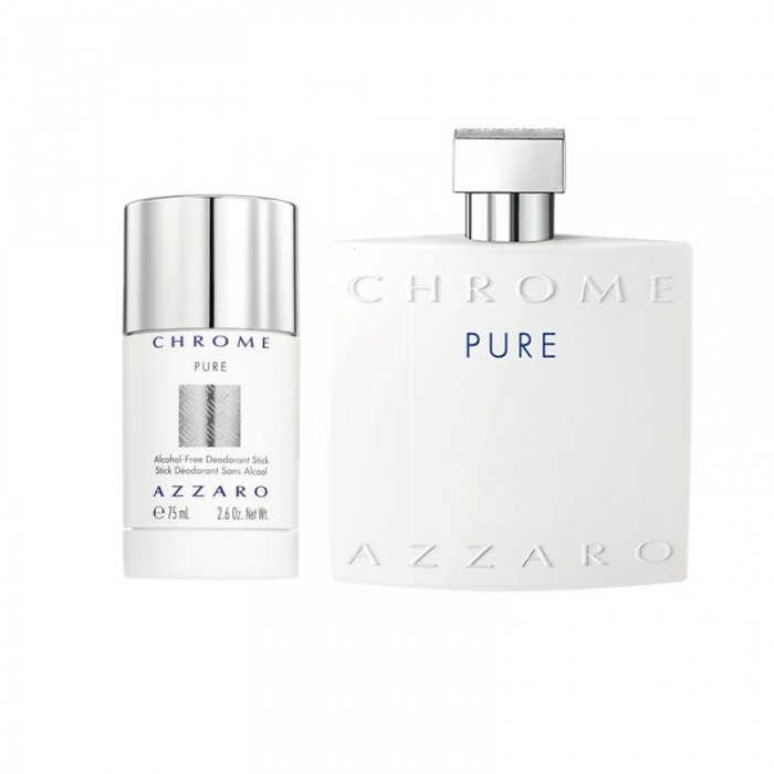 Set pentru bărbați Azzaro Chrome Pure - Eau de Toilette 50 ml + Deo-stick 75 ml Set pentru bărbați Azzaro Chrome Pure - Eau de Toilette 50 ml + Deo-stick 75 ml Parfumuri