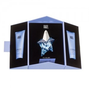 Set pentru femei Thierry Mugler Angel Reîncărcabil - Apă de parfum 50 ml + Loțiune de corp 100 ml + Gel de duș 100 ml