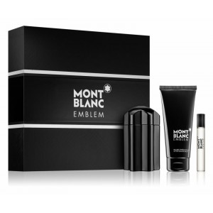 Set pentru bărbați Mont Blanc Emblem - Apă de toaletă 100 ml + 7,5 ml + Balsam după ras 100 ml