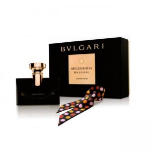 Set pentru femei Bvlgari Splendida Jasmin Noir - Eau de Parfum 100 ml + eșarfă de mătase slip