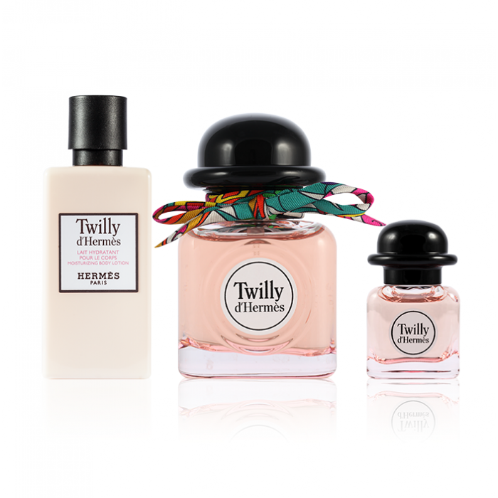 Set pentru femei HERMES Twilly d`Hermes - Eau de Parfum 50 ml + 7,5 ml + Loțiune de corp 40 ml Set pentru femei HERMES Twilly d`Hermes - Eau de Parfum 50 ml + 7,5 ml + Loțiune de corp 40 ml Parfumuri