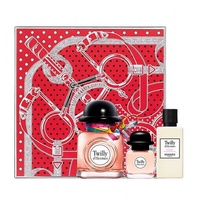 Set pentru femei HERMES Twilly d`Hermes - Eau de Parfum 50 ml + 7,5 ml + Loțiune de corp 40 ml Set pentru femei HERMES Twilly d`Hermes - Eau de Parfum 50 ml + 7,5 ml + Loțiune de corp 40 ml Parfumuri