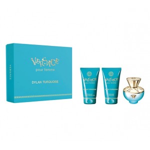 Set pentru femei Versace Dylan Turquoise - Apă de toaletă 50 ml + Gel de corp 50 ml + Gel de duș 50 ml Set pentru femei Versace Dylan Turquoise - Apă de toaletă 50 ml + Gel de corp 50 ml + Gel de duș 50 ml