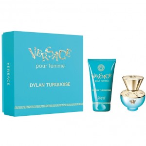 Set pentru femei Versace Dylan Turquoise - Apă de toaletă 30ml + Gel de corp 50ml Set pentru femei Versace Dylan Turquoise - Apă de toaletă 30ml + Gel de corp 50ml