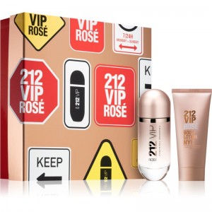 Set pentru femei Carolina Herrera 212 VIP Rose - Eau de Parfum 80 ml + Loțiune de corp 100 ml