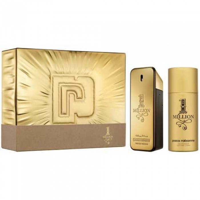 Set pentru bărbați Paco Rabanne One Million - Eau de Toilette 100 ml + Deodorant 150 ml Set pentru bărbați Paco Rabanne One Million - Eau de Toilette 100 ml + Deodorant 150 ml Parfumuri