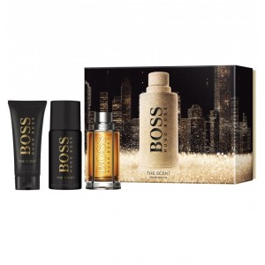 Set pentru bărbați Hugo Boss The Scent - Apă de toaletă 100 ml + Gel de duș 100 ml + Deodorant 150 ml