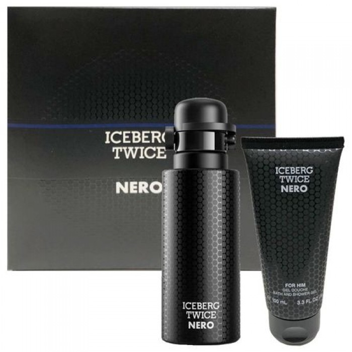Set pentru bărbați Iceberg Twice Nero - Apă de toaletă 125 ml + Gel de duș 100 ml Parfumuri