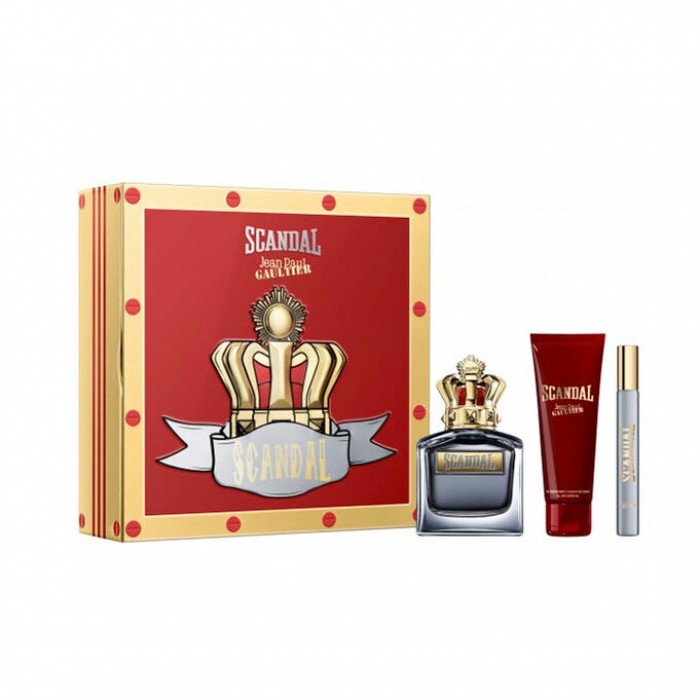 Set pentru bărbați Jean-Paul Gaultier Scandal Pour Homme - Eau de Toilette 100 ml + 10 ml + Gel de duș 75 ml Parfumuri