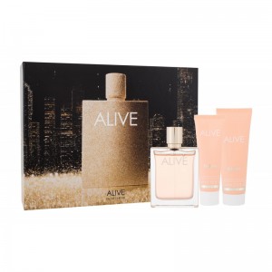 Set pentru femei Hugo Boss Alive - Eau de Parfum 80 ml + Loțiune de corp 75 ml + Gel de duș 50 ml