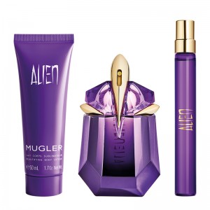 Set pentru femei Thierry Mugler ALIEN - Eau de Parfum Refillable 30 ml + Mini 10 ml + Loțiune de corp 50 ml