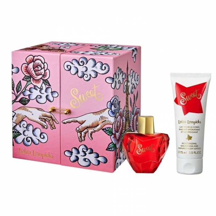 Set pentru femei Lolita Lempicka Sweet - Eau de Parfum 50 ml + Loțiune de corp 75 ml Parfumuri