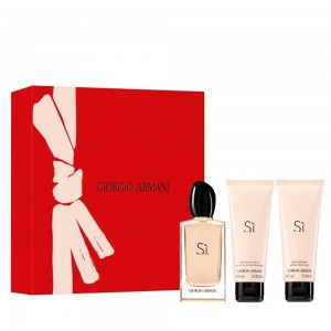 Set pentru femei Giorgio Armani Si - Eau de Parfum 100 ml + Loțiune de corp 75 ml + Gel de duș 75 ml Set pentru femei Giorgio Armani Si - Eau de Parfum 100 ml + Loțiune de corp 75 ml + Gel de duș 75 ml