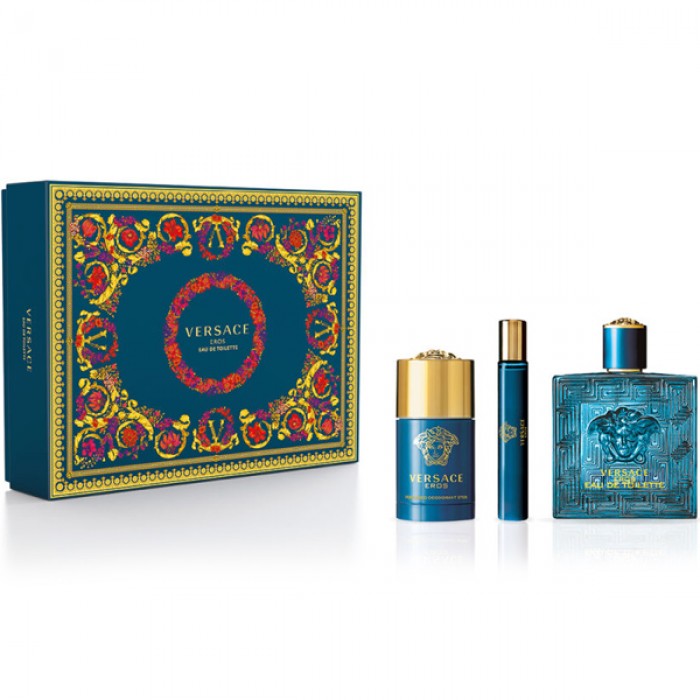 Set pentru bărbați Versace Eros - Eau de Toilette 100 ml + 10 ml + Deo-stick 75 ml Set pentru bărbați Versace Eros - Eau de Toilette 100 ml + 10 ml + Deo-stick 75 ml Parfumuri