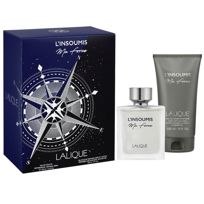 Set pentru bărbați Lalique L`Insoumis Ma Force - Eau de Toilette 100 ml + Gel de duș 150 ml Set pentru bărbați Lalique L`Insoumis Ma Force - Eau de Toilette 100 ml + Gel de duș 150 ml Parfumuri