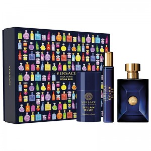 Set pentru bărbați Versace DYLAN BLUE - Eau de Toilette 100 ml + 10 ml + Deo-stick 75 ml
