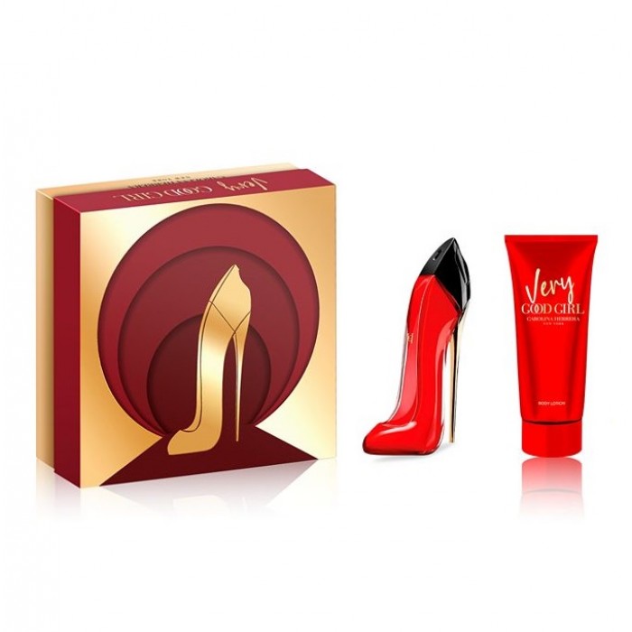 Set pentru femei Carolina Herrera Very Good Girl - Eau de Parfum 80 ml + Loțiune de corp 100 ml Parfumuri