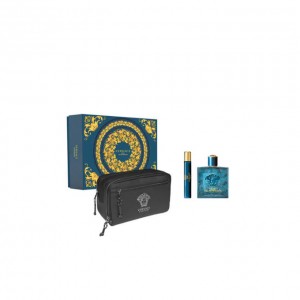 Set pentru bărbați Versace Eros - Apă de toaletă 100 ml + 10 ml + Servieta Set pentru bărbați Versace Eros - Apă de toaletă 100 ml + 10 ml + Servieta