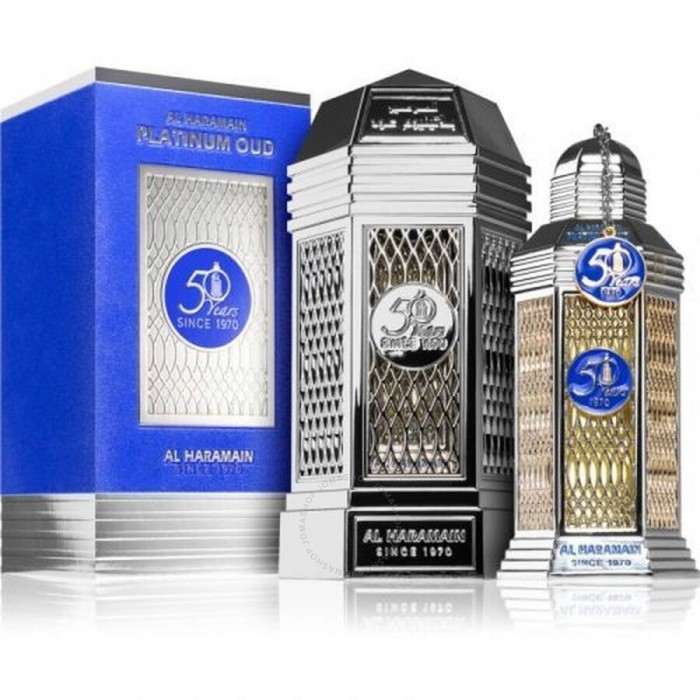 Al Haramain 50 Years Platinum Oud - Apă de parfum unisex 100 ml Parfumuri