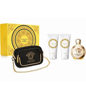 Set pentru femei Versace Eros Pour Femme - Eau de Parfum 100 ml + Loțiune de corp 100 ml + Gel de duș 100 ml + Ambreiaj Set pentru femei Versace Eros Pour Femme - Eau de Parfum 100 ml + Loțiune de corp 100 ml + Gel de duș 100 ml + Ambreiaj