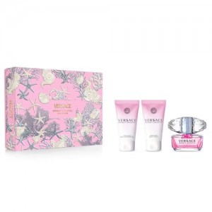 Set pentru femei Versace Bright Crystal - Eau de Toilette 50 ml + Loțiune de corp BL 50 ml + Gel de duș SG 50 ml