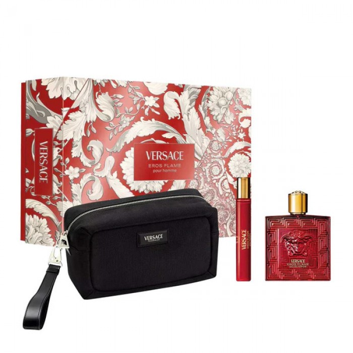 Set pentru bărbați Versace Eros Flame - Eau de Parfum 100 ml + 10 ml + Trusă de toaletă Preț pentru Set pentru bărbați Versace Eros Flame - Eau de Parfum 100 ml + 10 ml + Trusă de toaletă