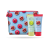 Set Pupa Fruit Lovers Mix - Gel de duș pentru femei Rodie, 200 ml + Gel de duș Bergamotă, 200 ml + Trusă de cosmetice