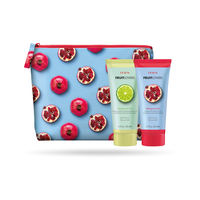 Set Pupa Fruit Lovers Mix - Gel de duș pentru femei Rodie, 200 ml + Gel de duș Bergamotă, 200 ml + Trusă de cosmetice Preț pentru Set Pupa Fruit Lovers Mix - Gel de duș pentru femei Rodie, 200 ml + Gel de duș Bergamotă, 200 ml + Trusă de cosmetice