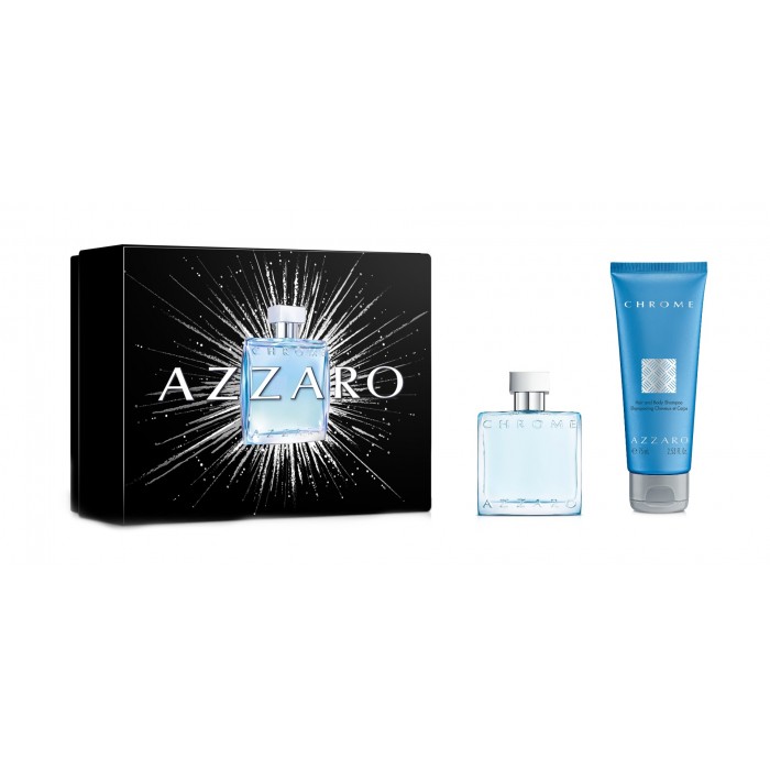 Set pentru bărbați Azzaro Chrome - Eau de Toilette 50 ml + Gel de duș 75 ml Preț pentru Set pentru bărbați Azzaro Chrome - Eau de Toilette 50 ml + Gel de duș 75 ml