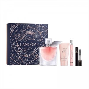 Set pentru femei Lancome La Vie Est Belle - Eau de Parfum 100 ml + 10 ml + Loțiune de corp 50 ml + Rimel 2 ml